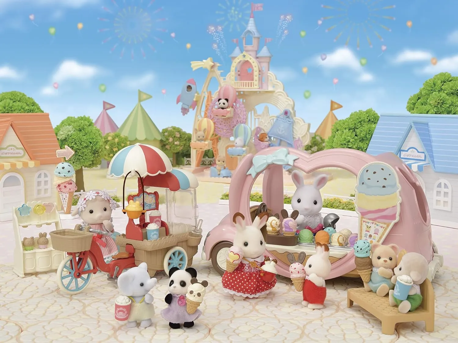 Calico Critters Ice Cream Van, Toy Vehicle for Dolls