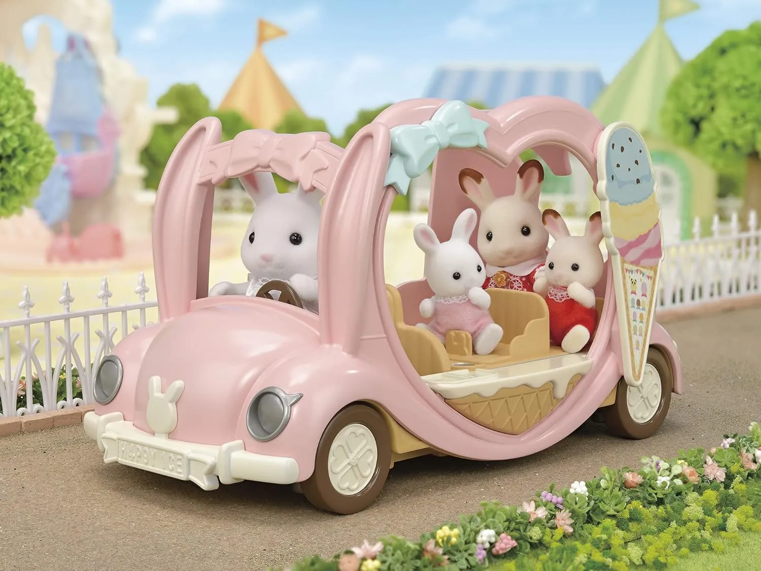 Calico Critters Ice Cream Van, Toy Vehicle for Dolls