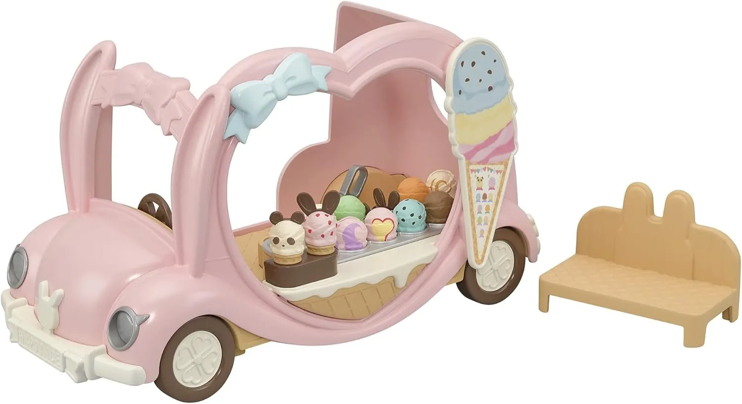 Calico Critters Ice Cream Van, Toy Vehicle for Dolls