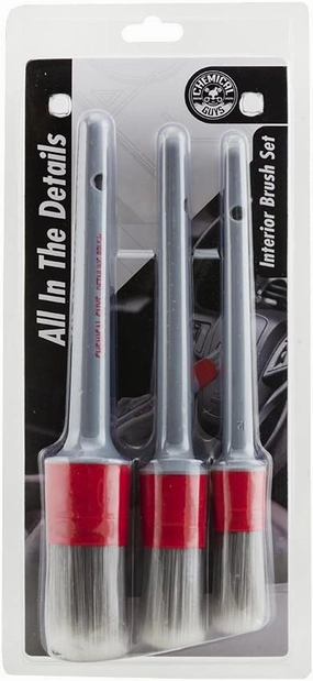Chemical Guys ACC600 All In The Details Interior Detailing Brush Set (Great for Cars, Trucks, SUVs, RVs, & More)
