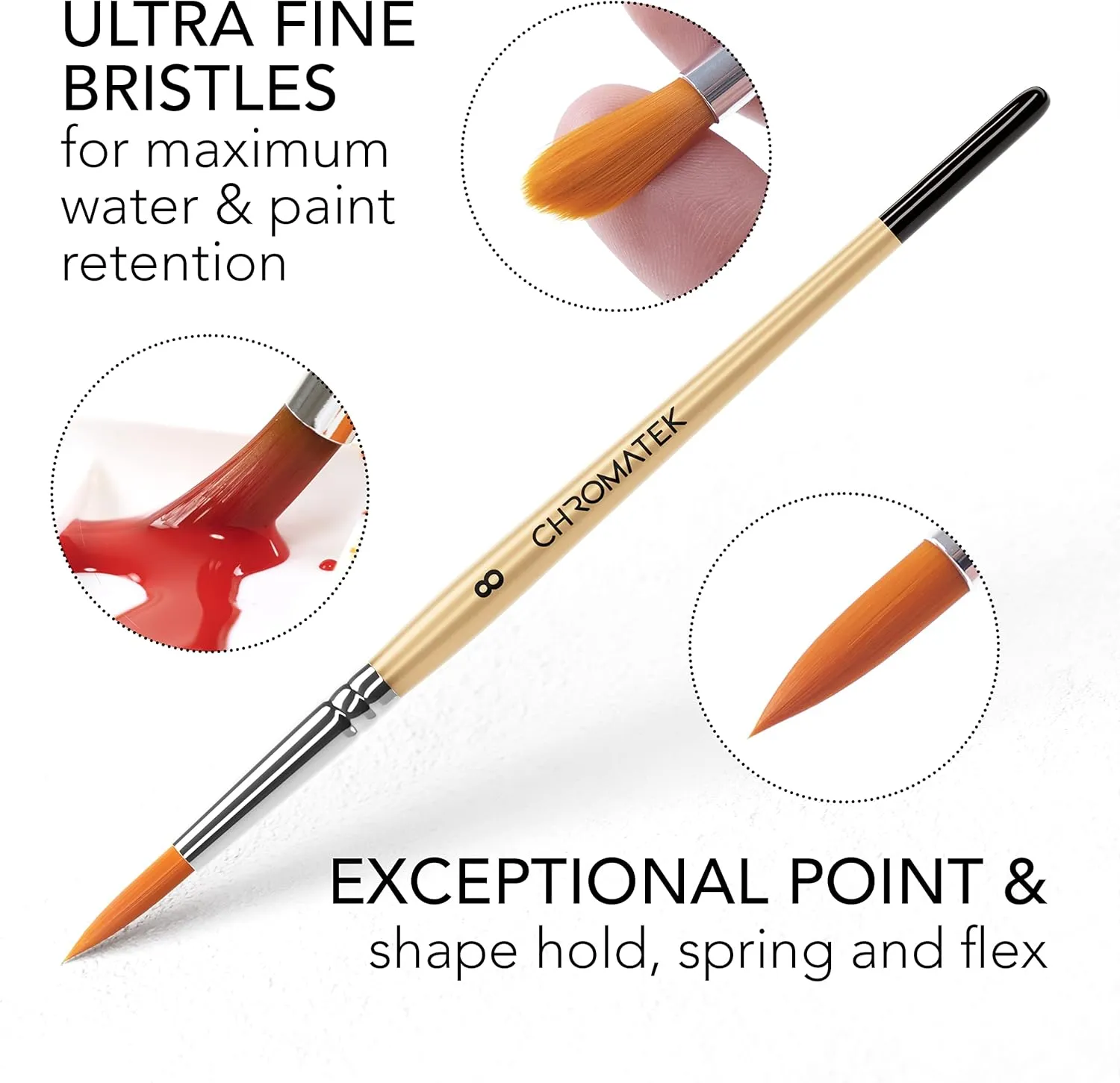 CHROMATEK Watercolor Paint Set - 62 Piece Kit for Adults, Beginner & Professional Artists - 26 Tubes (12ml), 25 Pages Sketch Pad, 8 Painting Brushes, Aquapen, Palette, Masking Tape - Art Supplies