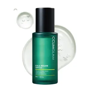 CICA Regain Ampoule 50ml(1.69Fl.Oz), Vegan Soothing Calming Hydrating Facial Ampoule for Sensitive Skin, Clean Beauty, Korean Skin Care