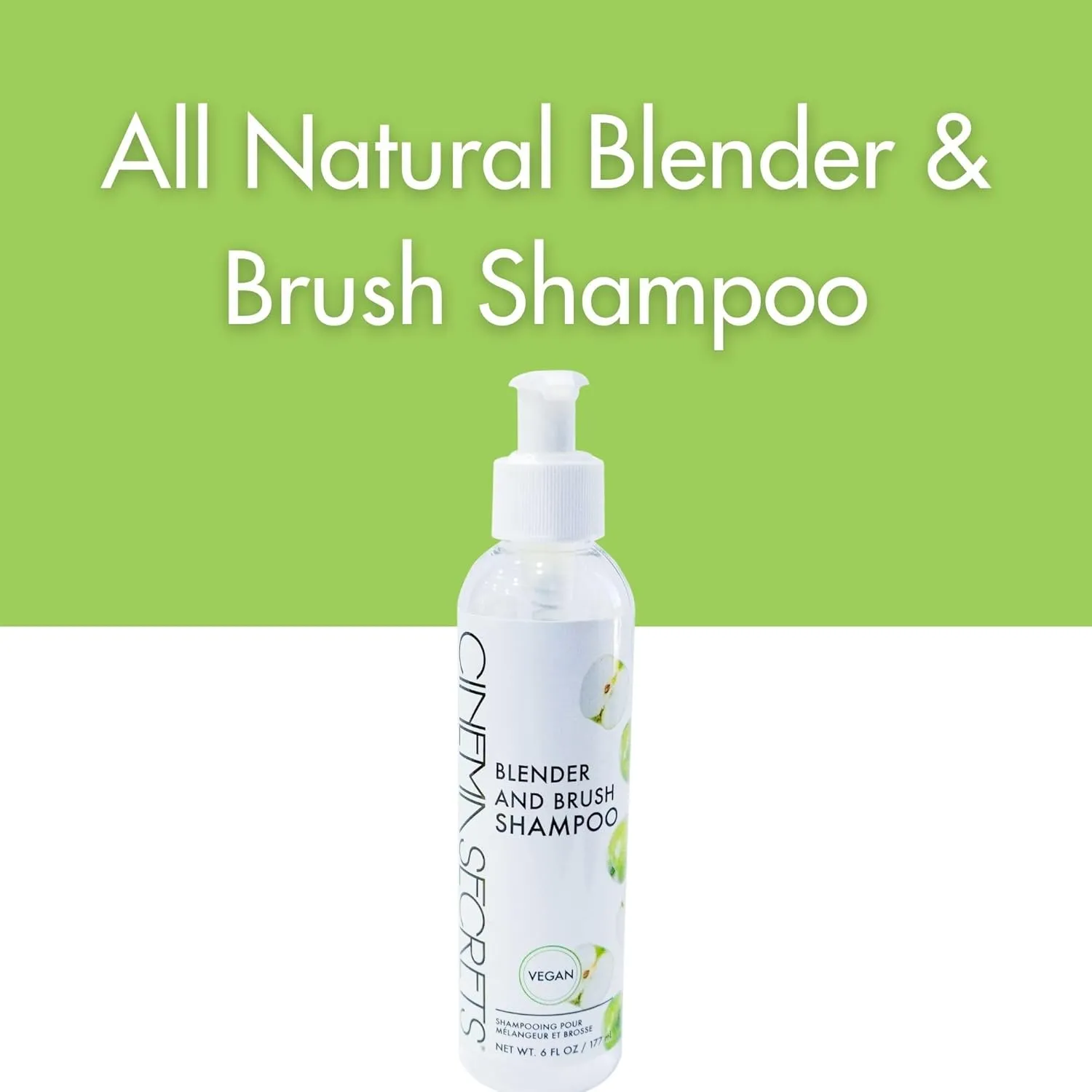 Cinema Secrets Vegan Makeup Brush Cleaner - Sponge & Makeup Brush Shampoo for Deep Cleansing - Removes Build-Up & Stains - Gentle & Cruelty-Free Beauty Tools Accessories
