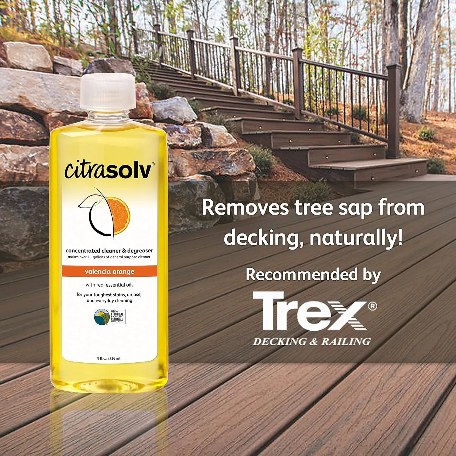 Citra Solv Concentrated Household Cleaner & Degreaser -Valencia Orange Scent 8 fl oz Safe, Effective, and Versatile Cleaning Solution, Natural Ingredients Non Toxic,Biodegradable, Made in USA (2)