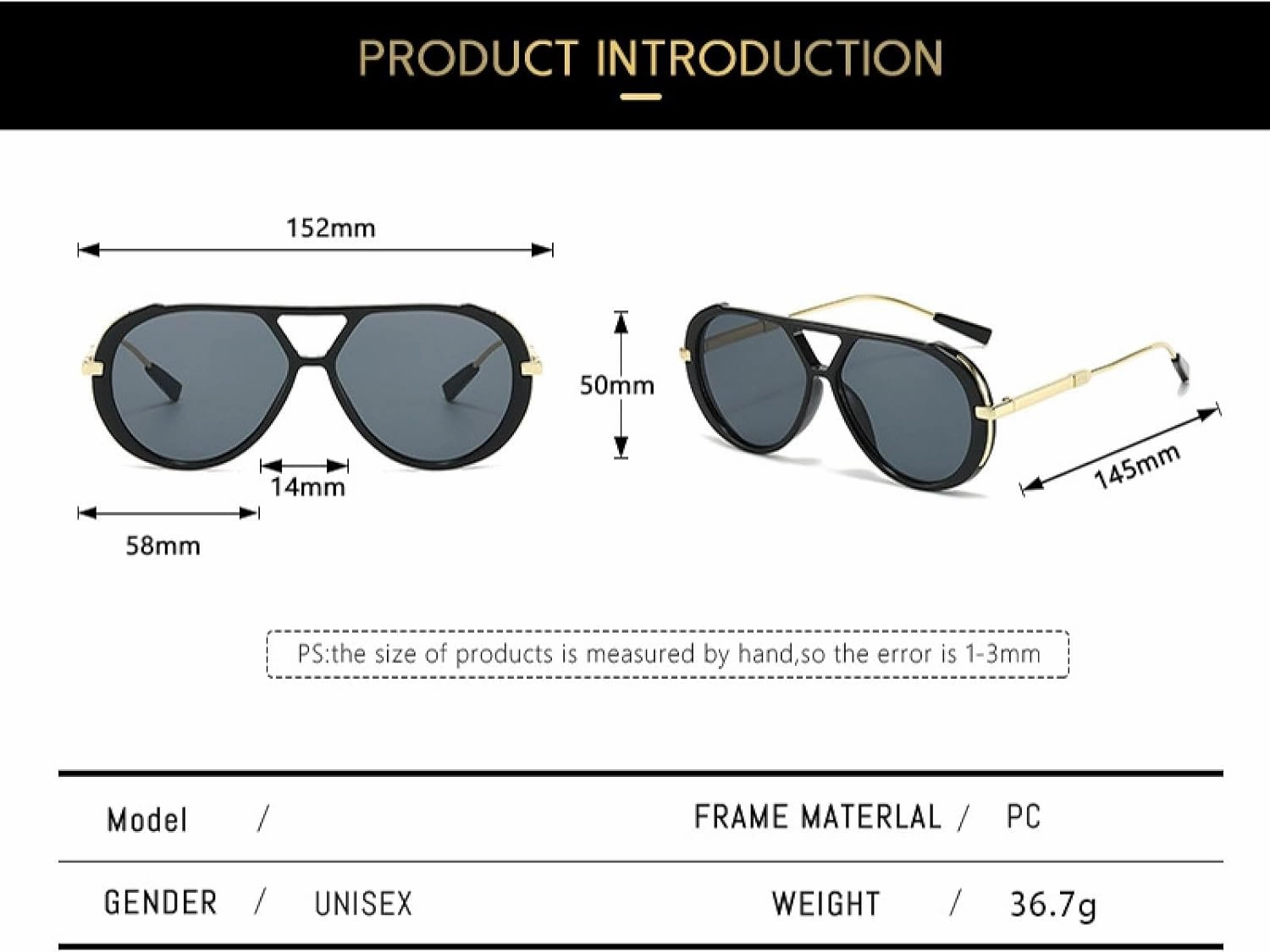 Classic Metal Retro Oval Sunglasses Women Men Vintage Style Sun Glasses Fashion Eyewear Uv400 Shades