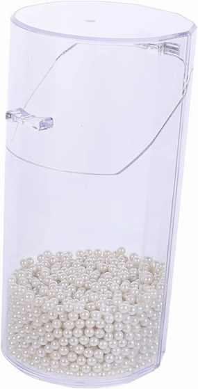 Clear Makeup Brush Organizer with Cosmetic Storage Box for Brushes Jewelry and Accessories Stylish and Design with Lid for Beauty Counters and Displays