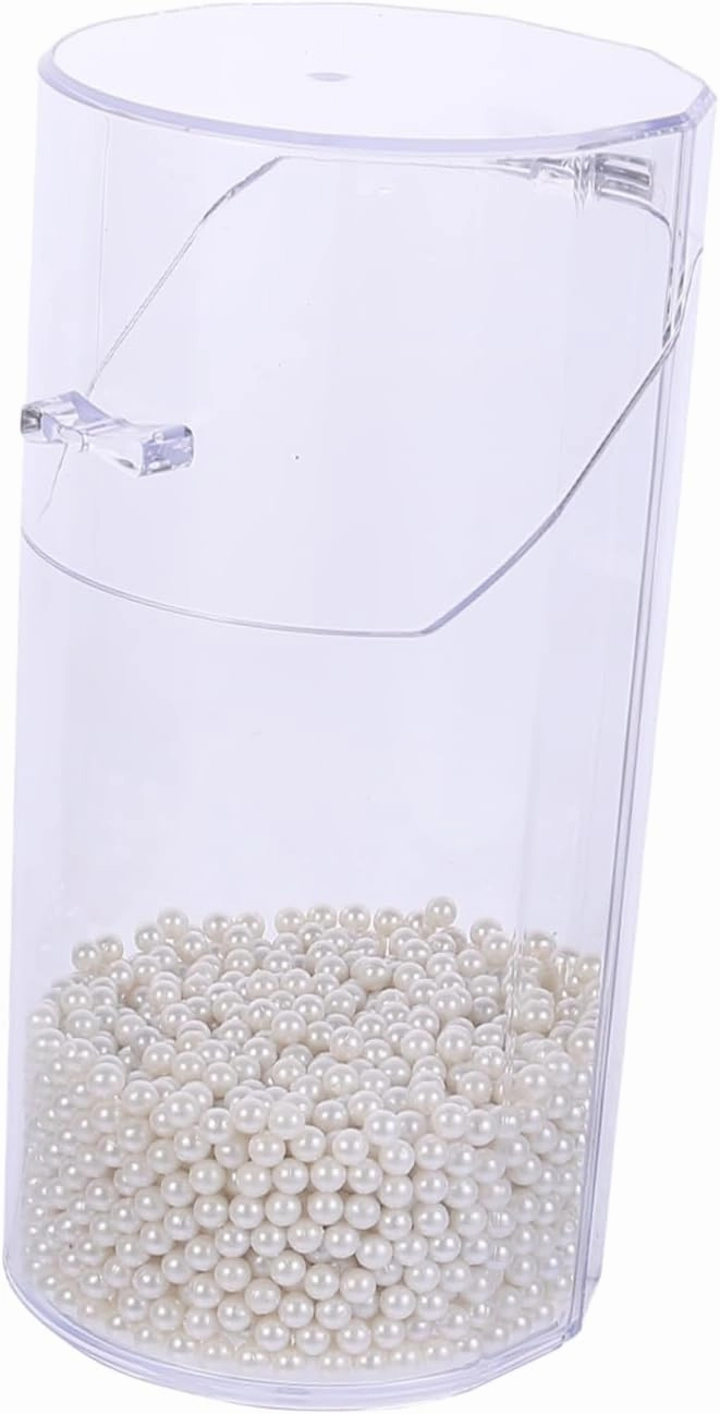 Clear Makeup Brush Organizer with Cosmetic Storage Box for Brushes Jewelry and Accessories Stylish and Design with Lid for Beauty Counters and Displays