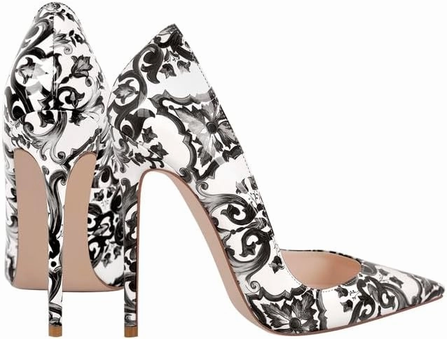 Closed Toe Heels for Women Pointed Toe Stiletto Heels Pumps Wedding Bridal Party Dress Shoes