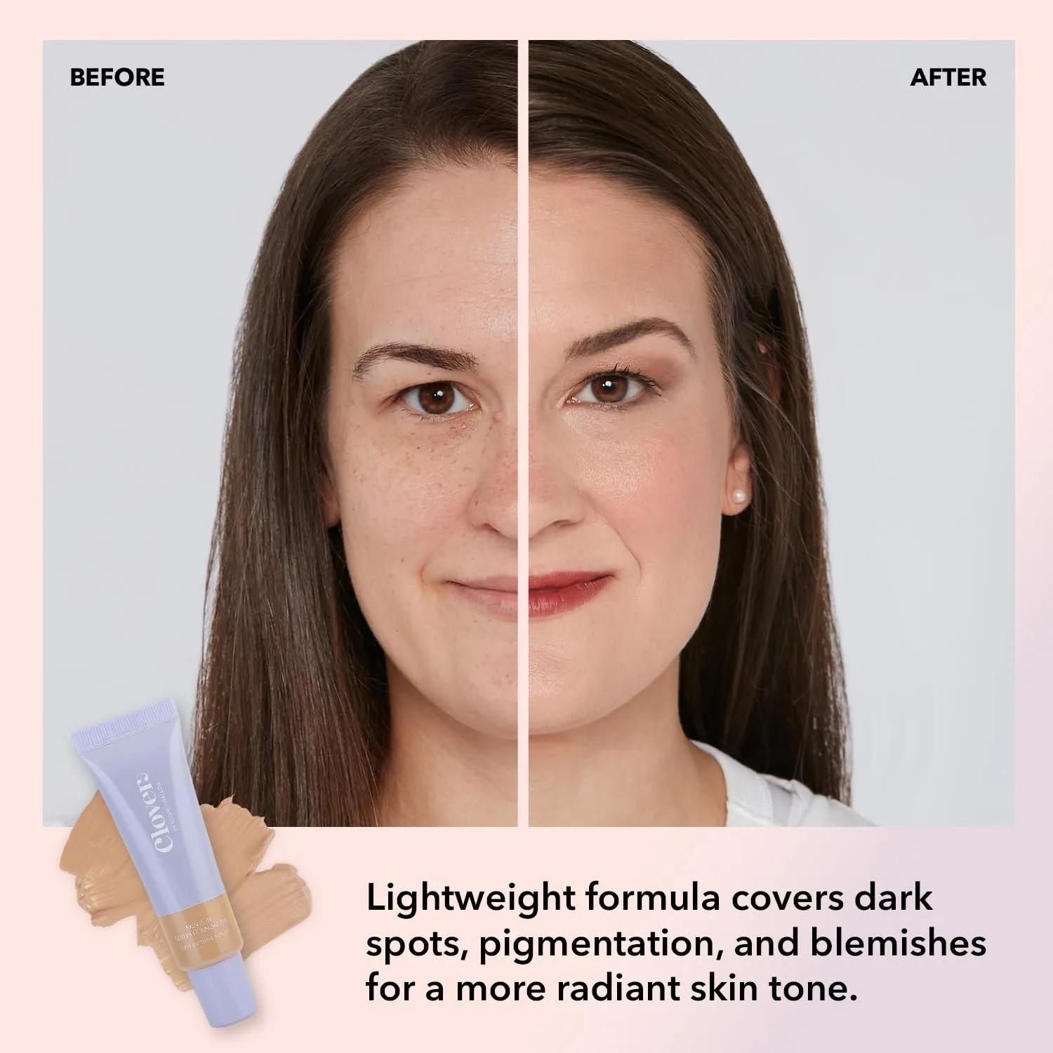 Clover Skin Is In Serum Foundation | Hydrating Face Serum, Lightweight Foundation, Cruelty-Free & Vegan | With Squalane And Sunflower Seed Wax | 30 ml - Shade 05 (Light)