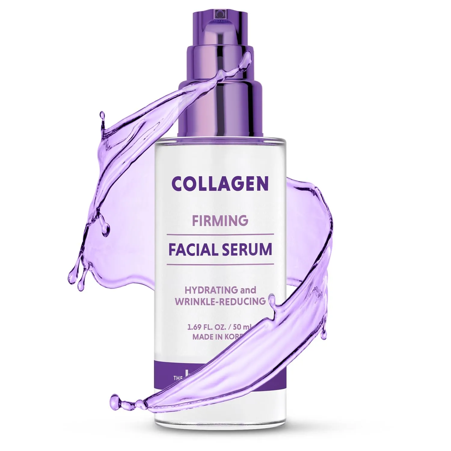 Collagen Face Serum - Dermatologist Tested, Anti-Aging, Skin Tightening, Hydrating - Clean Beauty, Cruelty-Free Korean Skin Care for All Skin Types - 1.69 fl. oz