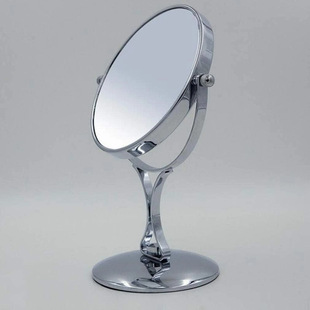 Cosmetic Mirror Makeup Vanity Mirror,Desktop 3X Magnification Beauty Mirror Two-Sided Cosmetic Mirror 360° Swivel Bathroom Mirror Little Mirror