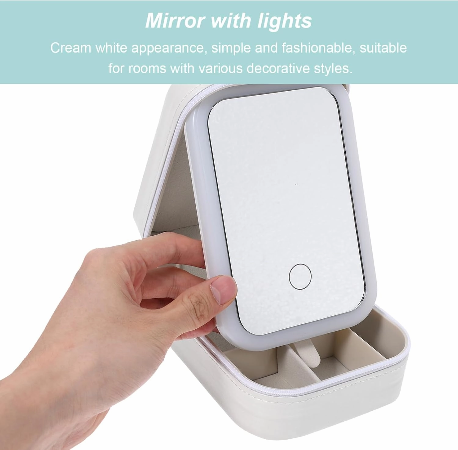 Cosmetic Storage Box Small Travel Makeup Organizer Makeup Holder Travel Makeup Case with Mirror Small Makeup Boxes Makeup Travel Organizer Small Makeup Travel Case