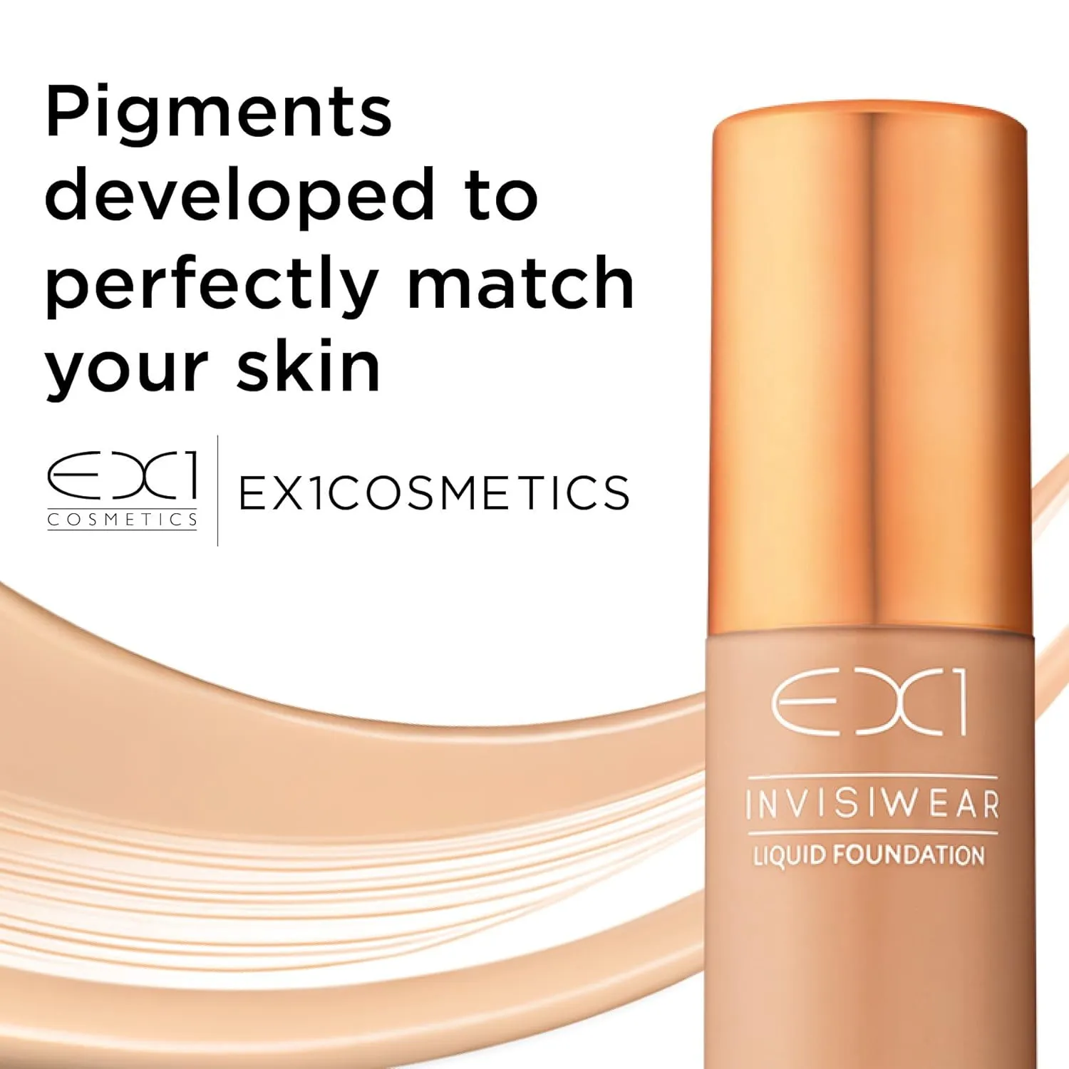 Cosmetics Invisiwear Liquid Full Coverage Foundation Makeup Shade 14.0 - Vegan, Oil and Fragrance Free, Dermatologically and Clinically Tested