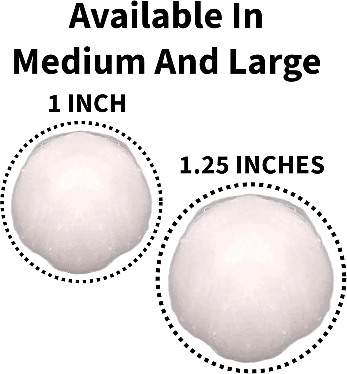 Cotton Balls [Pack of 2000] Medium Non-Sterile Absorbent 100% Cotton Prepping Balls for Make-Up, Nail Polish Removal, Applying Oil Lotion or Powder, Crafts