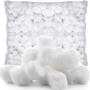 Cotton Balls [Pack of 2000] Medium Non-Sterile Absorbent 100% Cotton Prepping Balls for Make-Up, Nail Polish Removal, Applying Oil Lotion or Powder, Crafts