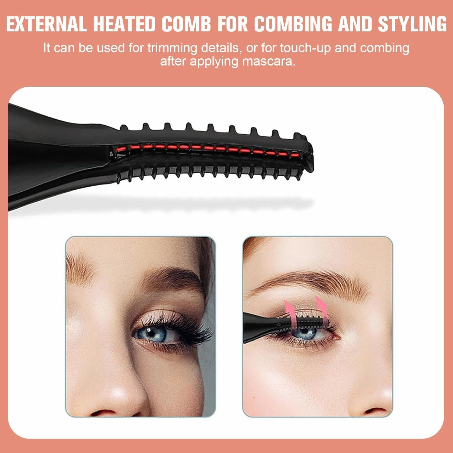 Couturesh Electric Eyelash Curler, Couture Eyelash Curler, Heated Eyelash Curler for Quick Heating Curling, Finalize Eyelash Natural Curling 24H Long Lasting for Women Makeup Tools (White)