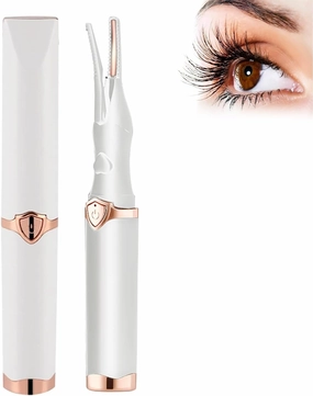 Couturesh Electric Eyelash Curler, Couture Eyelash Curler, Heated Eyelash Curler for Quick Heating Curling, Finalize Eyelash Natural Curling 24H Long Lasting for Women Makeup Tools (White)