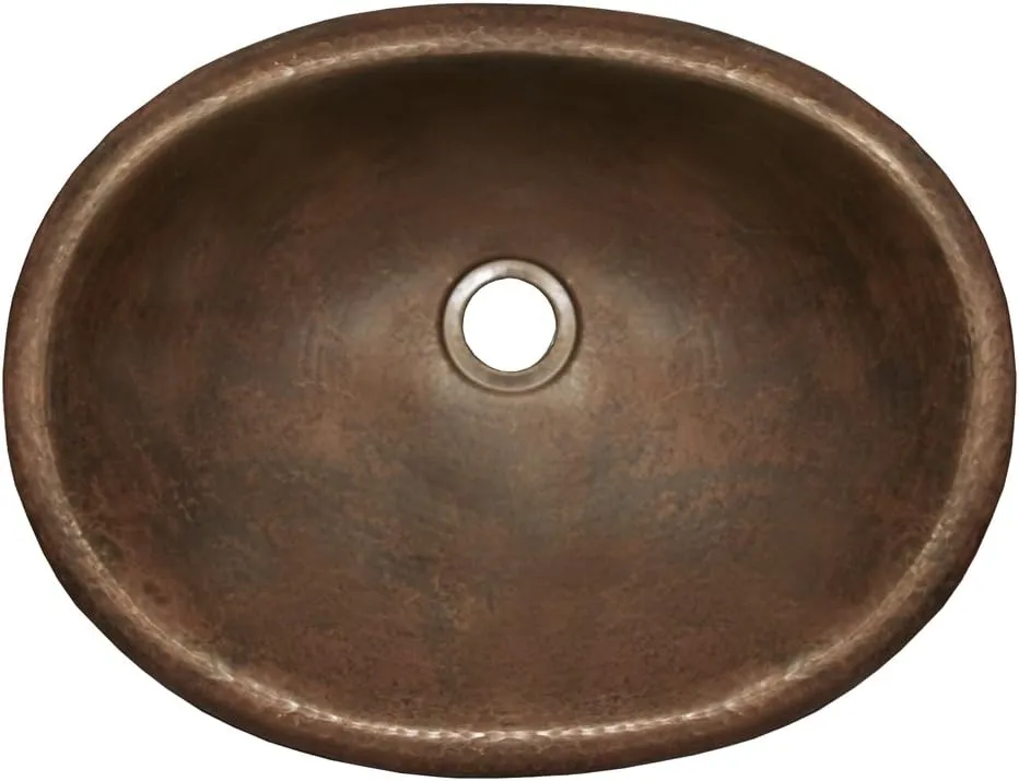 CPS239 Baby Classic Drop-in Bathroom Sink, Antique Copper