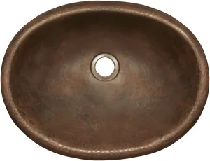 CPS239 Baby Classic Drop-in Bathroom Sink, Antique Copper