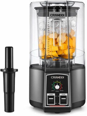 CRANDDI Commercial Blender, Retro Blender with 80oz Pitcher, Large Capacity & Small Volume, 1500w Professioanl Blender, Blenders for Kitchen, Self Cleaning Blender with Pulse Function, K85