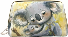 Cute Koala Mom And Baby Toiletry Pouch, Travel-Friendly Makeup Organizer For Makeup Brushes, Lipsticks