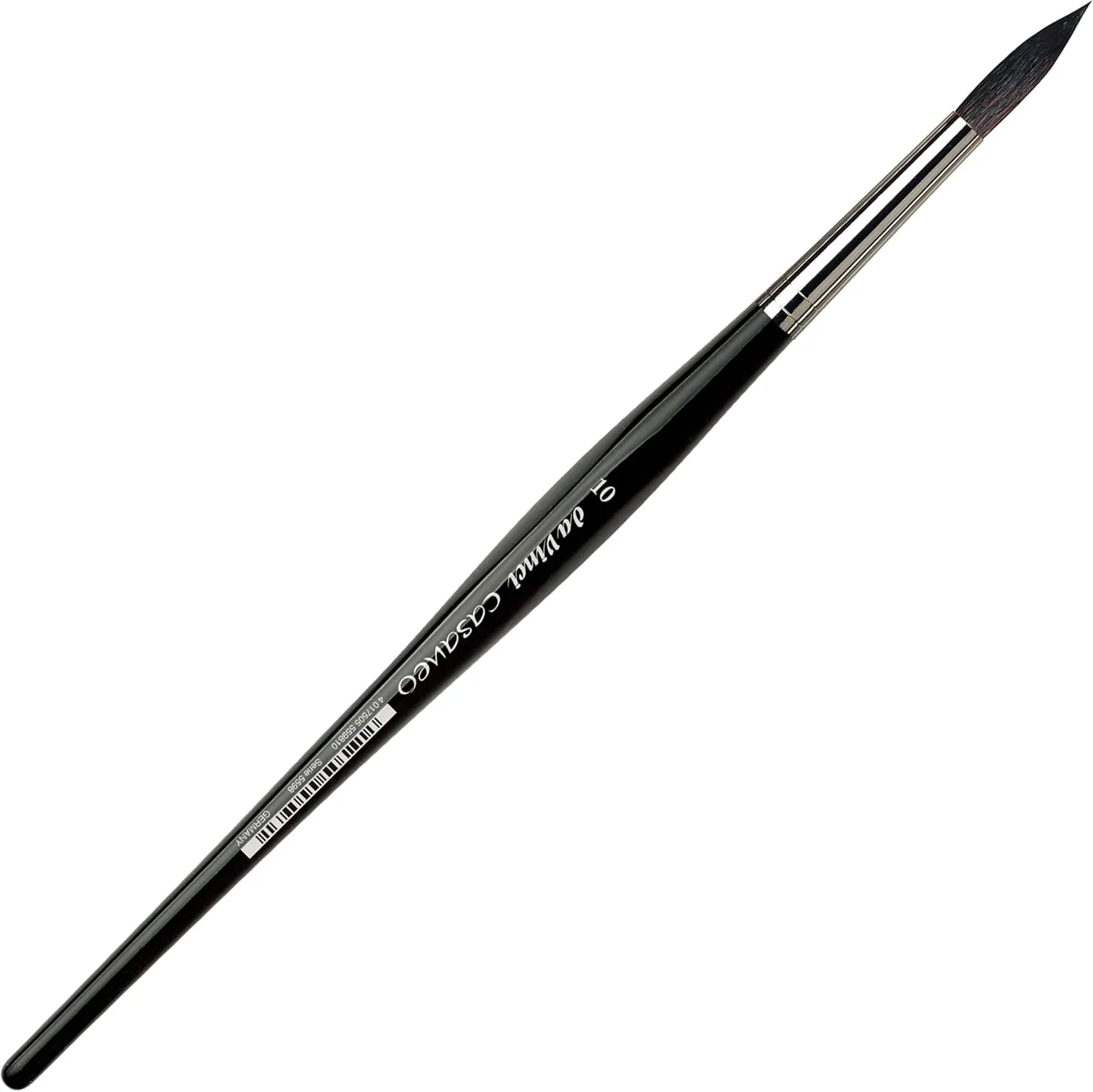 da Vinci 5598-10 Watercolor Series 5598 Casaneo Paint Brush, Round New Wave Syntheticsl, Size 10