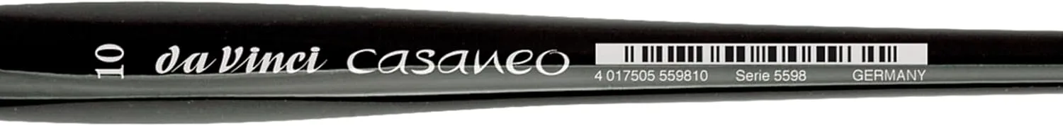 da Vinci 5598-10 Watercolor Series 5598 Casaneo Paint Brush, Round New Wave Syntheticsl, Size 10