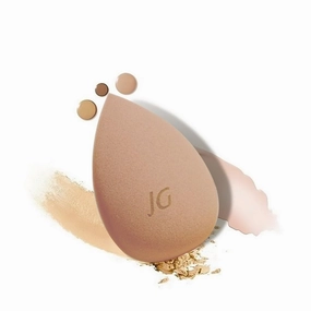 Dab and Blend Makeup Beauty Blender Latex Free Unique Shape Precise Edges Reusable and washable Soft and Bouncy Foam Sponge Multipurpose (Caramel)