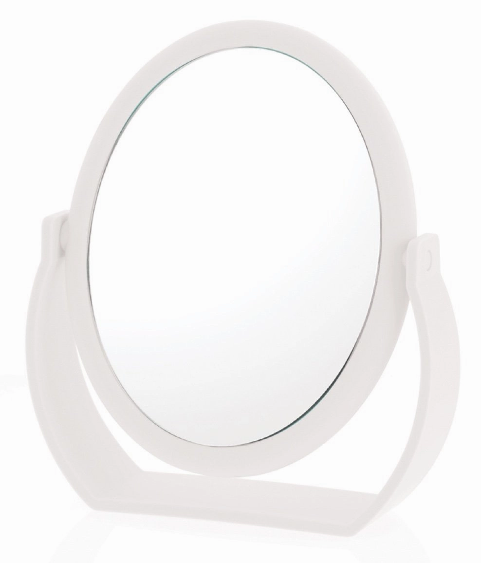Danielle 7X Soft Touch Oval Vanity Mirror, White (D1068WT)