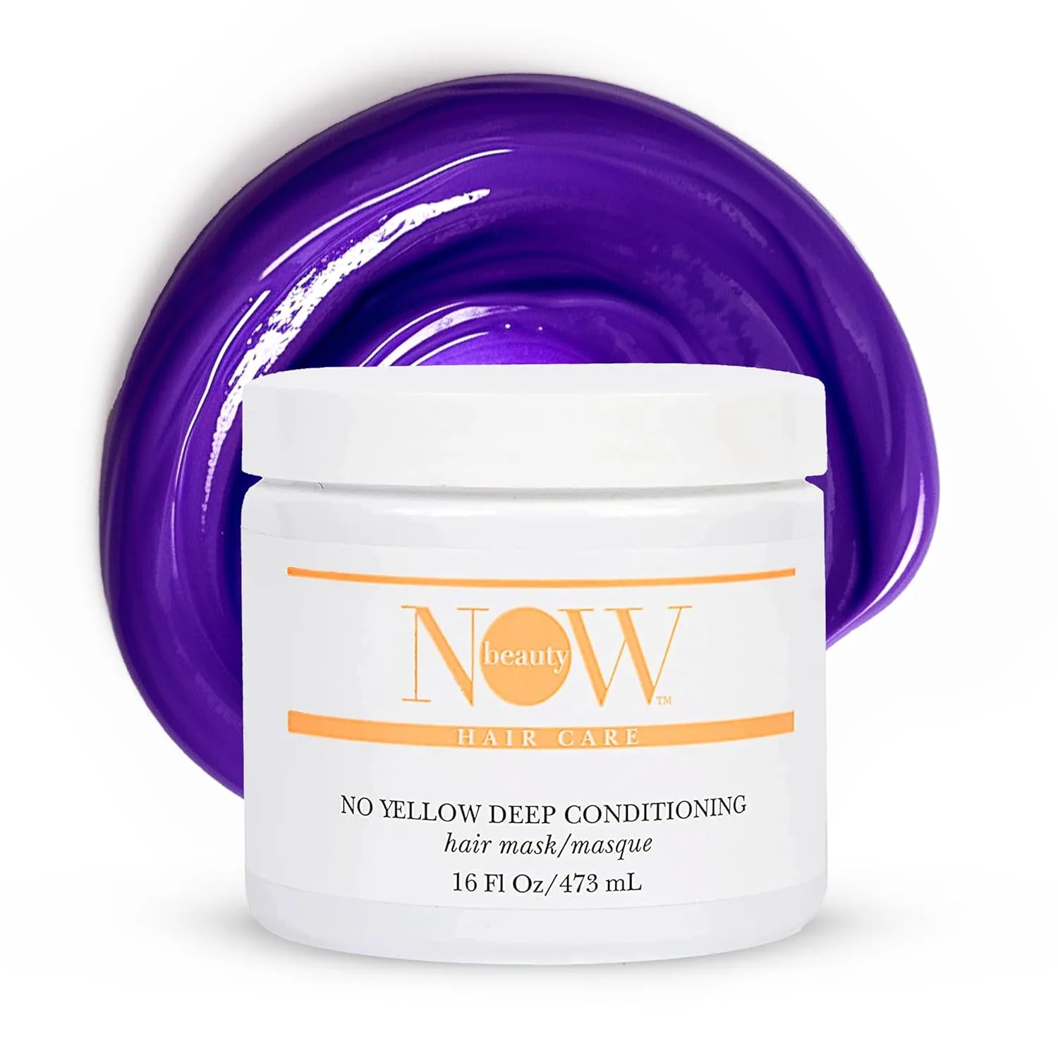 Deep Conditioning Purple Mask - For Dry, Damaged & Blonde Hair - Regenerating, Vegan, Color Safe, Sulfate-Free - For All Genders - 16 oz