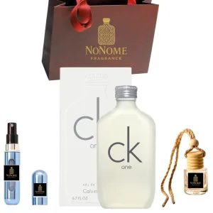 DESİGNER BRAND COLLECTİONS-Colognes for Man 3 Pieces Set Bundle With Ck One Cologne Eau de Toilette 6.7 OZ - 5ml Refillable Perfume Atomiser- Hanging Car Smells-Fragrance Gift Set for Men