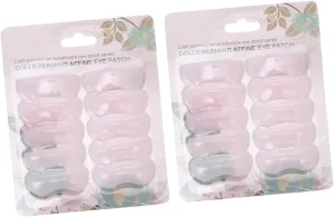 Didiseaon Lash Extension Gasket Set 20pcs Silicone Eyelash Perm Pads Heat Eyelash Curler Shields Natural Lash Curling Reusable Washable
