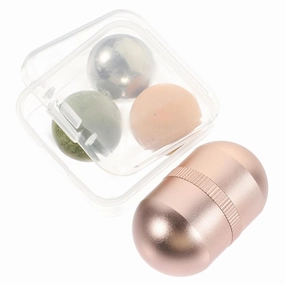 Didiseaon 1 Set Jade Face Roller for Facial Massage Eye Jade Ball Massager Reduces Puffiness Dark Circles Enhances Skincare Absorption Present for Friends Beauty Enthusiasts