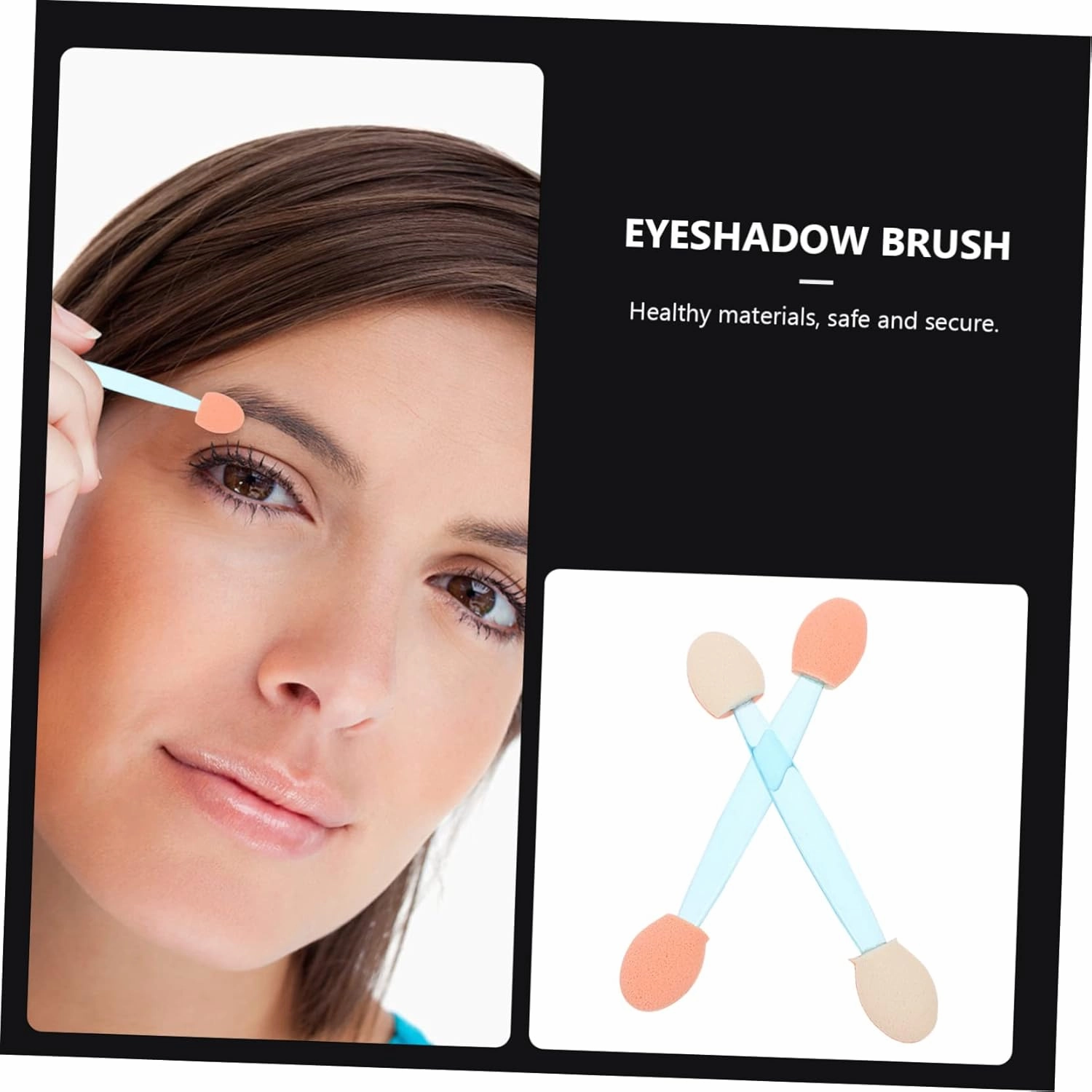 Didiseaon 200pcs Double-sided Eyeshadow Sponge Makeup Tool for Eyeshadow Eyebrow and Lip Application for Special Events and Professional Makeup Use