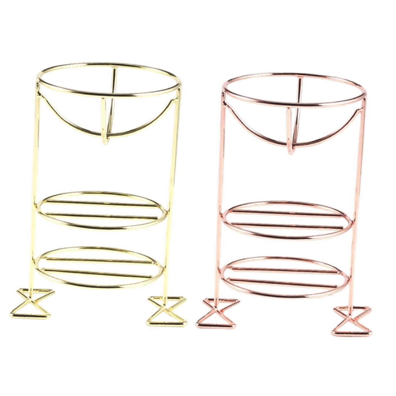 Didiseaon 2Pcs Metal Makeup Sponge Holder Makeup Sponge Organizer Keeps Beauty Eggs for Bedroom Bathroom and Living Storage