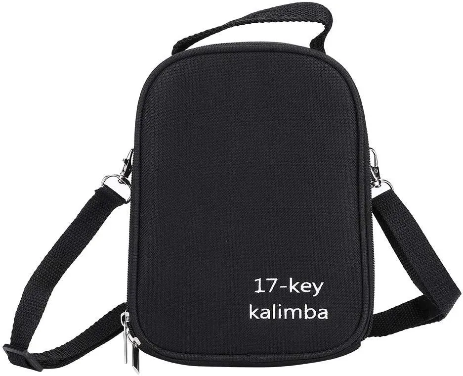 Dilwe Kalimba Bag, 17Keys Portable Kalimba Case Thumb Finger Piano Storage Shoulder Bag Handbag Box, Thumb Piano Bag Kalimba Storage Bag Musicial Instrument