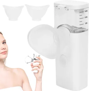 Dioche Dry Eye Humidifier Mist Sprayer - Portable Moisturizing Machine, Cool Facial Steamer, Fast Steam Sprayer for Eye Skin Care, Makeup (White)