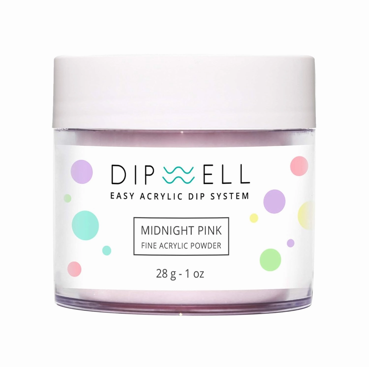 DipWell Nails Dip Powder Nail Kit - Starter Set with French White, Natural, Midnight Pink, Sheer Pink, Clear Finish