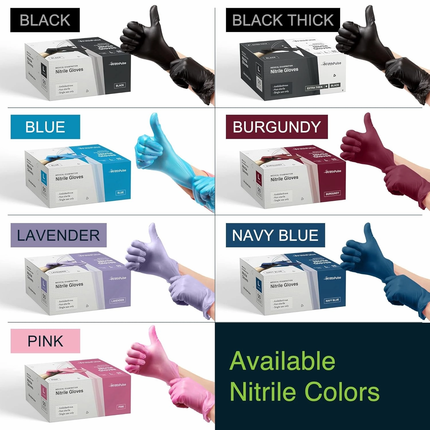 Disposable Black Nitrile Gloves Medium 200 Count - Extra Thick 4.5 Mil - Powder and Latex Free Rubber Gloves - Surgical Medical Exam Gloves - Food Safe Cooking Gloves