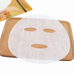 DIY Facial Masque Paper Active peptide Chamomile petals Face Masque Sheet For Repair Redness Soothes Sensitive Skin Care 50pcs Elitzia ET32614