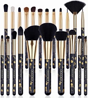 Docolor Goth 10Piece Eye Makeup Brushes Set   12Pcs Makeup Brush Set Premium Kabuki Foundation Blending Face Powder Synthetic Makeup Brushes Set