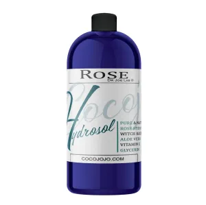 Dr Joe Lab Rose Water Hydrosol, Glycerin, Aloe Vera, Vitamin C & Witch Hazel Mix - Natural, Vegan, Non GMO, Floral, Face, Hair- 32 oz - Hydrating, Cleansing, Toning - Packaging May Vary