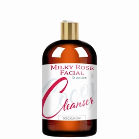 Dr Joe Lab Milky Rose Foaming Facial Cleansing Gel - Hydrating, Daily Use Gentle Makeup Remover Face Body Wash with Vitamin E Argan Glycerin Paraben & Sulfate-Free Packaging May Vary (16 oz)
