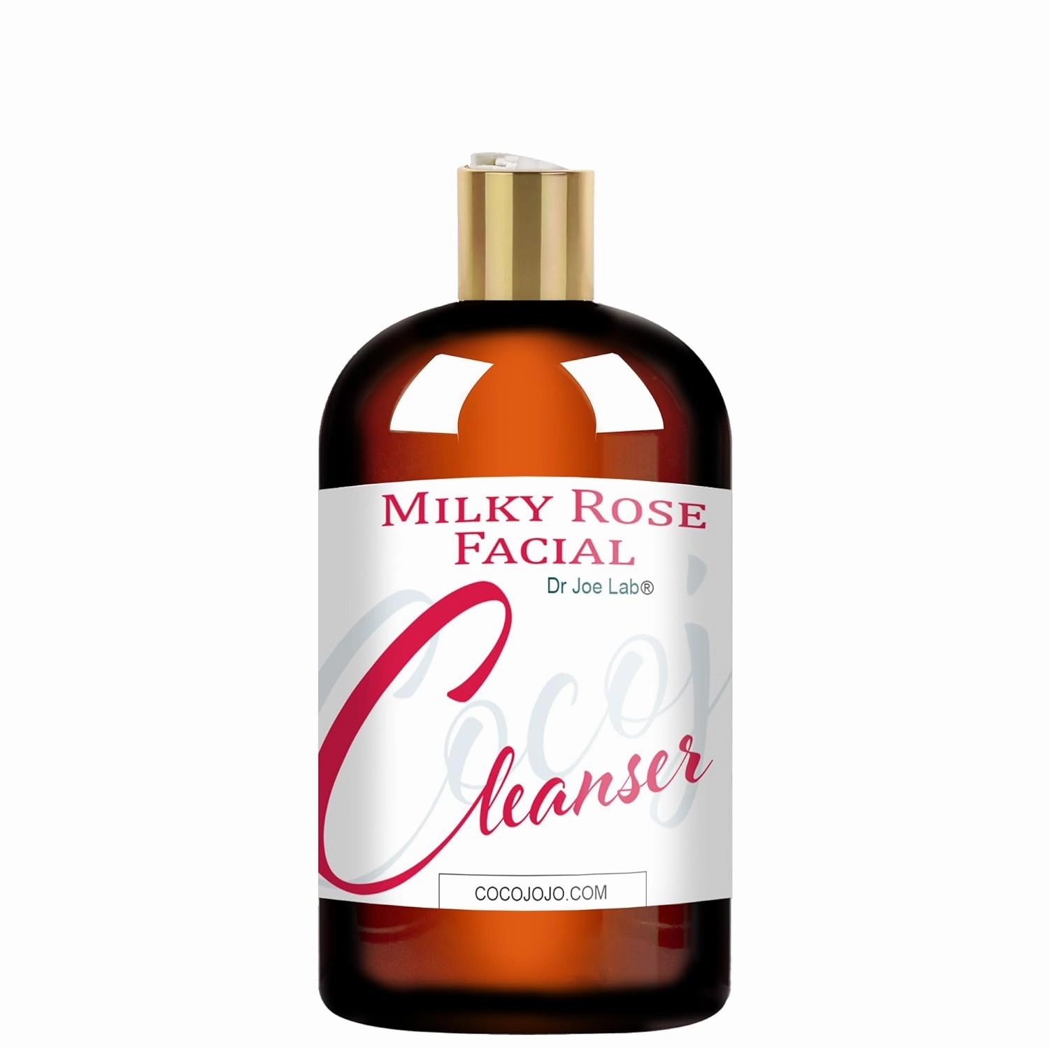 Dr Joe Lab Milky Rose Foaming Facial Cleansing Gel - Hydrating, Daily Use Gentle Makeup Remover Face Body Wash with Vitamin E Argan Glycerin Paraben & Sulfate-Free Packaging May Vary (16 oz)