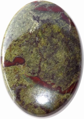 Dragon Blood Jasper Cabochon Oval Shape 43x29x5.5mm, 74Ct. Natural Dragon Blood Jasper SC-5281