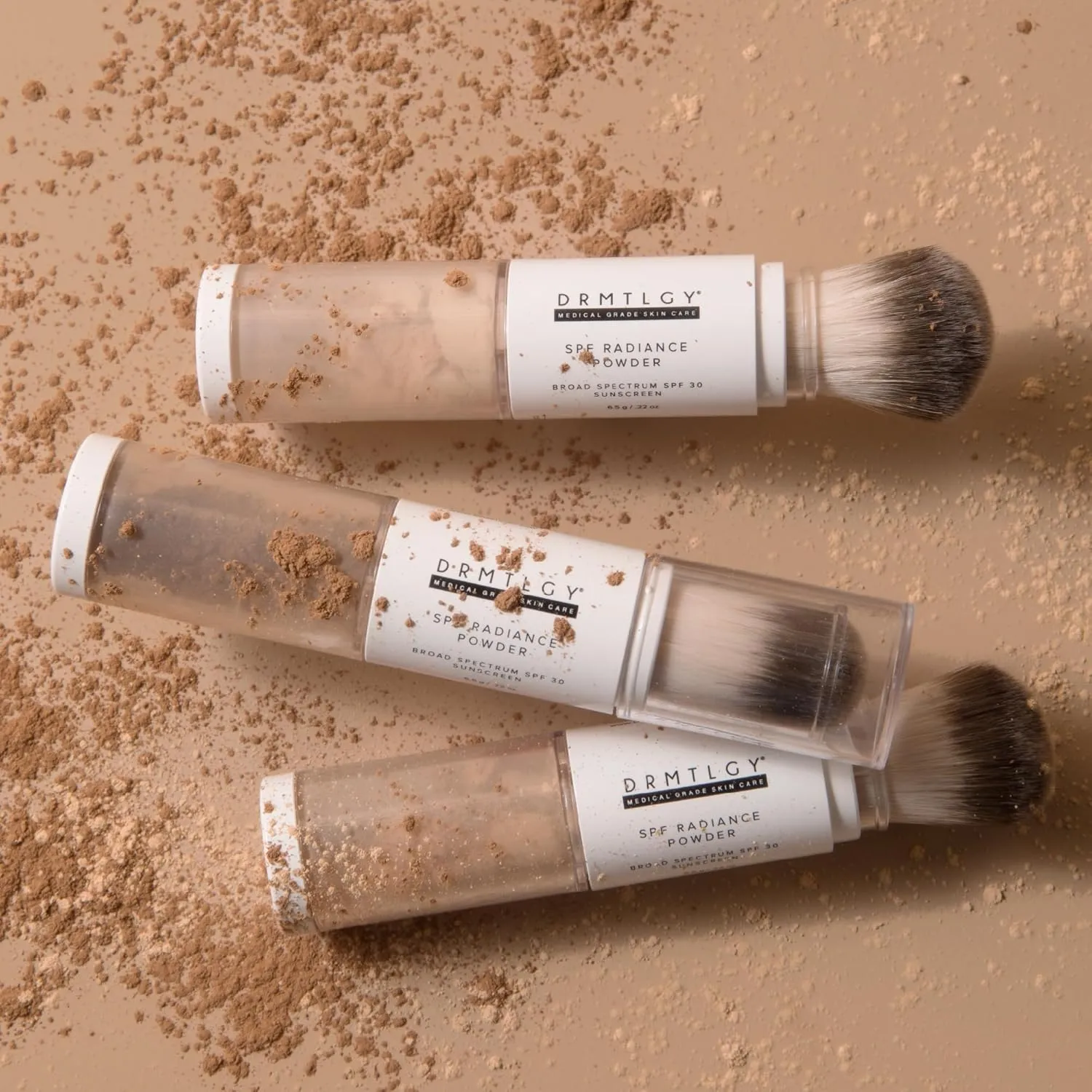 DRMTLGY SPF Radiance Powder Fair – Mineral Sunscreen Powder SPF 30, Oil-Absorbing, Sheer Tinted Setting Powder, Broad-Spectrum UV Protection, Vegan, Non-Nano, 6.5g