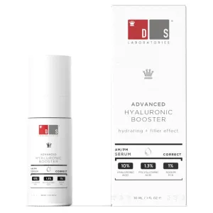 DS Labs Hyaluronic Acid Face Serum - Deep Hydration & Plumping Formula for Dry, Dull Skin, Supports Smoother-Looking Skin & Fine Line Appearance, Fragrance-Free, Paraben-Free, Vegan, 30mL
