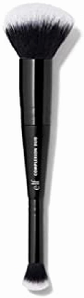 e.l.f. Cosmetics Complexion Duo Brush, 2-In-1 Vegan Makeup Tool, Flawlessly Applies Concealer & Foundation