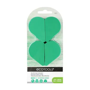 Ecotools Tri-Fecting Wedge Sponge Makeup Blender, Set of 4 Beauty Sponges