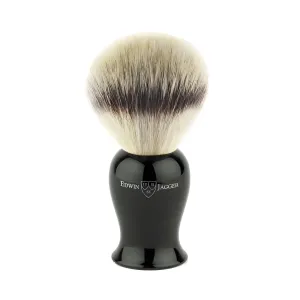 Edwin Jagger Synthetic Silver Tip Shaving Brush with Imitation Ebony Handle (Medium)